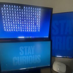 Monitors - Lot of Three 24inch Monitors