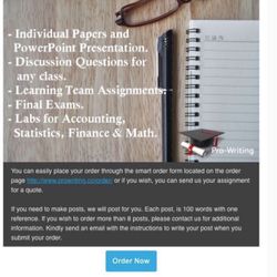 Essays, Presentations, Online Exams
