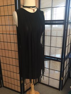 Black dress with straps