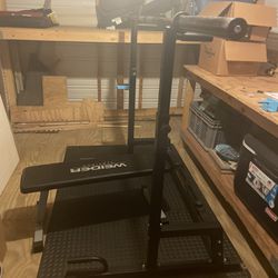 Brand New Squat Rack With Barbell And Bench 