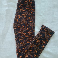 Lularoe Kids L/XL Halloween Leggins 