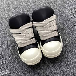 Rick Owens Leather Low Sneakers 9