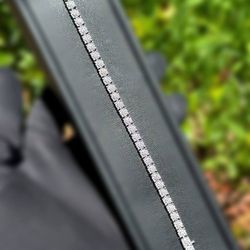 Jewelry .925 sterling silver natural Diamond 0.70CTW tennis bracelet 7.00” 4.70mm