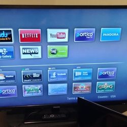Phillips 60" Smart Tv With Remote 👍