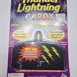 Thunderbolt Lightning FX Box: Instant Portable Storm, 2002 Take One Sealed Works