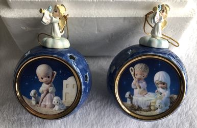 Precious Moments Heirloom Porcelain ornaments