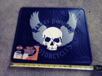 Harley Davidson Utility Mat Scull Wings New