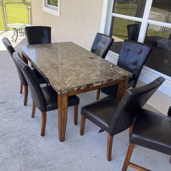 Dining Room Table & 2 Bar Height Chairs