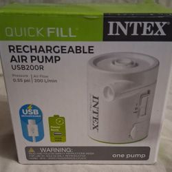Intex Quick fill Cylinder Mini Rechargeable Air Pump