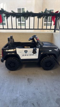 Two Seater Kids Police Ride On Electric Car