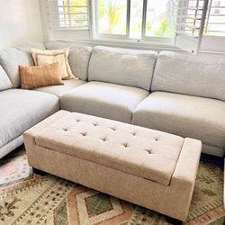 Rectangle Ottoman With Storage