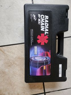 Scc Radial Chain tire chains with storage case set of 2