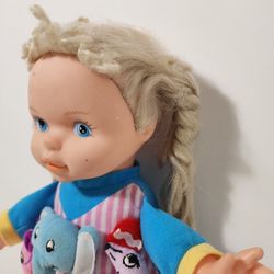 Vintage Lovee Doll Soft Body With Animal Appliqués Talking Singing Activity Doll
