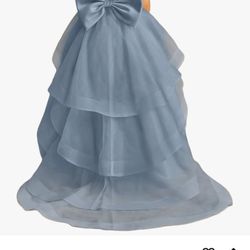 Toddler Dusty Blue Dress