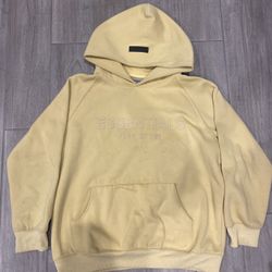 Yellow Small Essentials Hoodie 