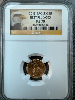 2013 Eagle G$5 First Release MS70