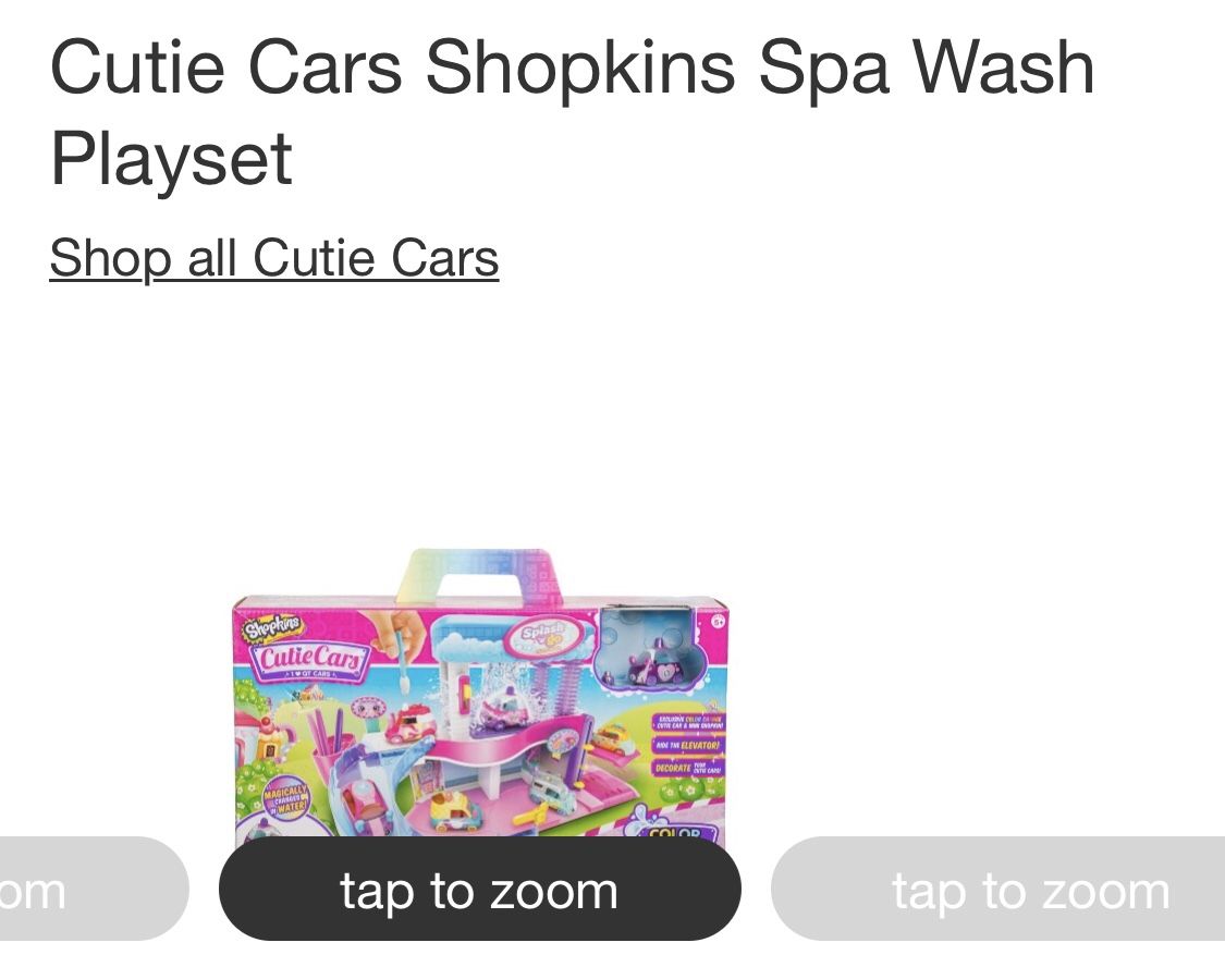 Shopkins Cutie Cars Splash 'N' GO Spa Wash