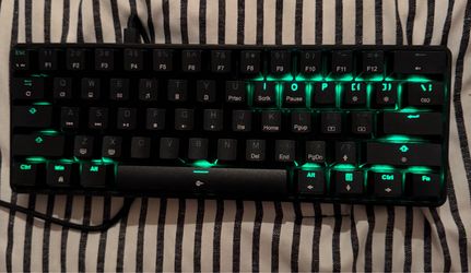 Gaming keyboard and wireless remote