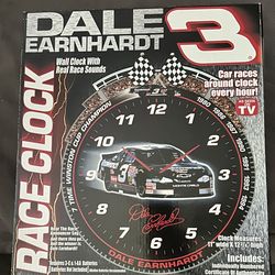 NASCAR Dale Earnhardt Race Clock