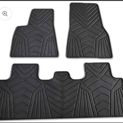 2020-2022 Tesla Model Y All-Weather Floor Mats | Precise Fit | Heavy Duty | Front & Rear Waterproof Liners (1st & 2nd Row, Black)