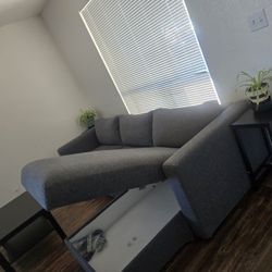 Grey Sectional $180