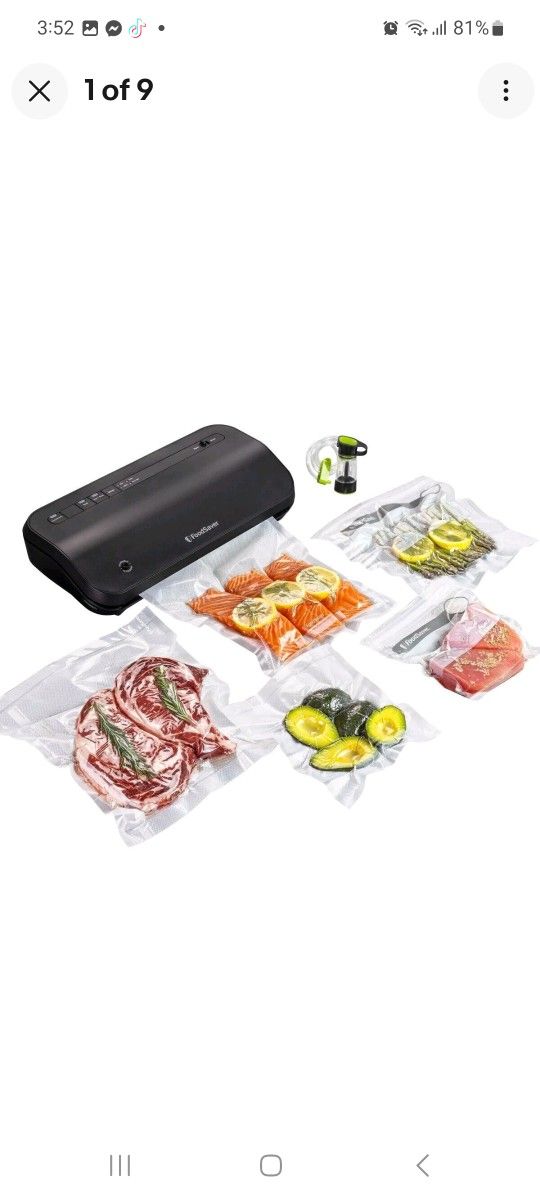 FoodSaver Preserve Vacuum Sealing System Starter Kit with Bags and Rolls
