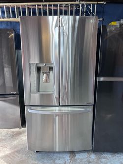 LG stainless steel counter depth refrigerator