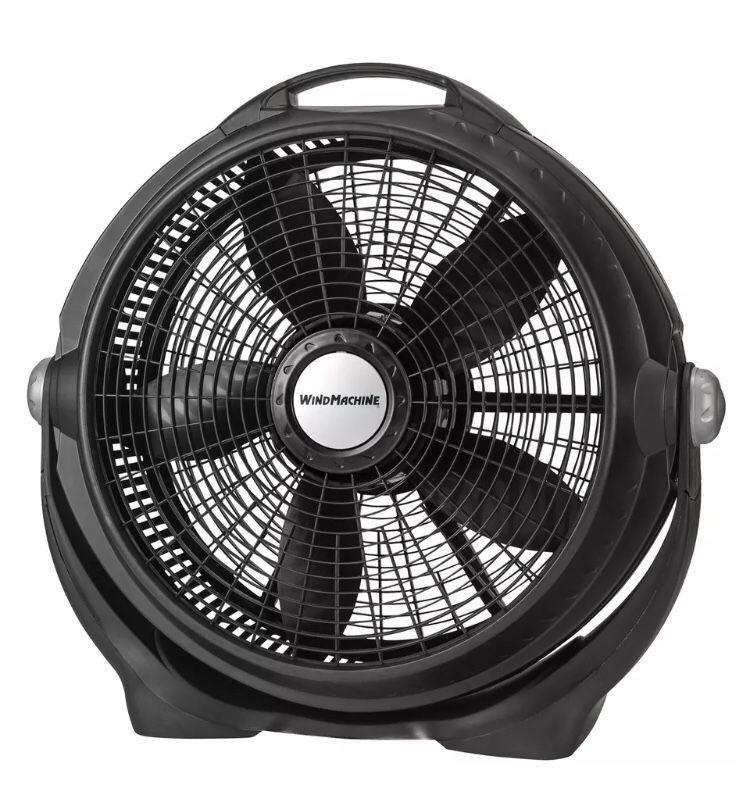 Lasko 20" Air Circulator Wind Machine, 3-Speed Power Fan, Model #A20302, Black