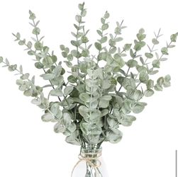 ‼️BRAND NEW‼️ Home Decor.  18pcs Eucalyptus Stems Artificial 15 Inch VASES NOT INCLUDED! STEMS ONLY! 