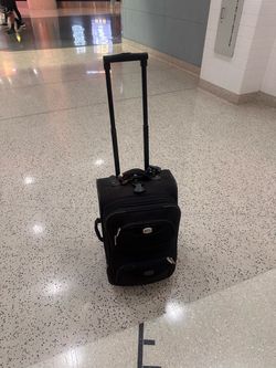 Black Carry-On Rolling Luggage Suitcase