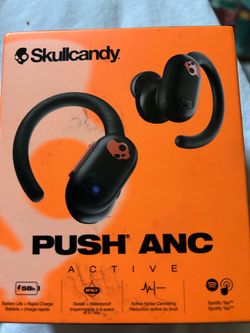 Push anc Bluetooth skull candy earbuds