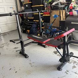 Bench ( No Barbell) Includes 2 Plates OBO