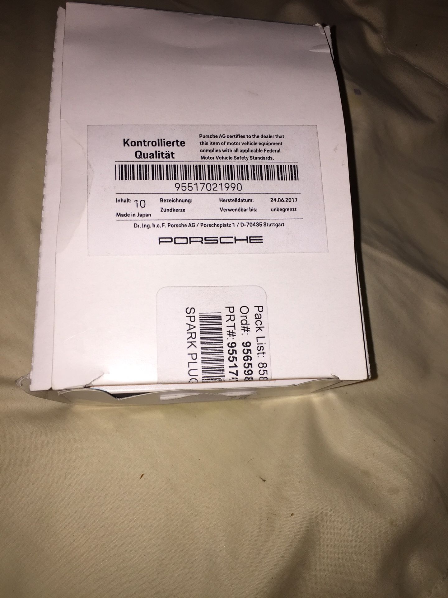 Porsche, Audi spark plugs OEM new!!!!