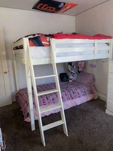 White Half Top "Full' Loft, Lower "Queen" Loft