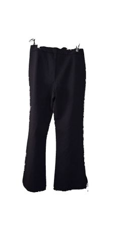 Karl Lagerfeld Paris Women's Black Flare Pants Pearl Embellished Size 12 NWT