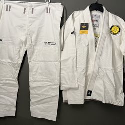 Red 3.0 Ji•Jitsu GI White A2 Adult Karate Uniform Belted 