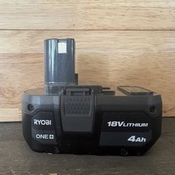 RYOBI ONE+ 18V 4.0 Ah Lithium-Ion Battery