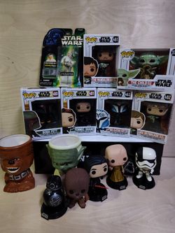 STAR WARS BUNDLE MANDALORIAN BO KATAAN LUKE GROGU BOBA FETT KYLO