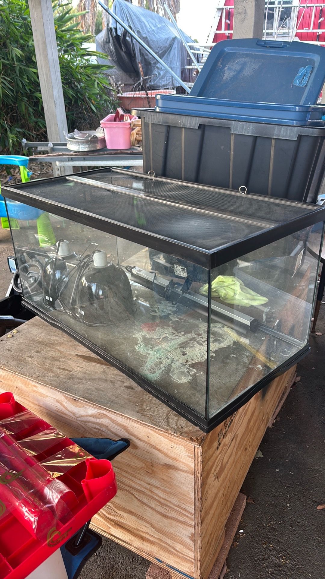 Free glass tank
