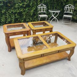 Coffee Table and End Tables.