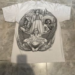 DGA Graphics T Tee Shirt Pachuco Aztec Chicano Pride SZ L