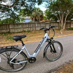 New GoPowerBike GoVelo Ebike Electric Bike with 20 mph Max Speed & 500W Motor | Silver