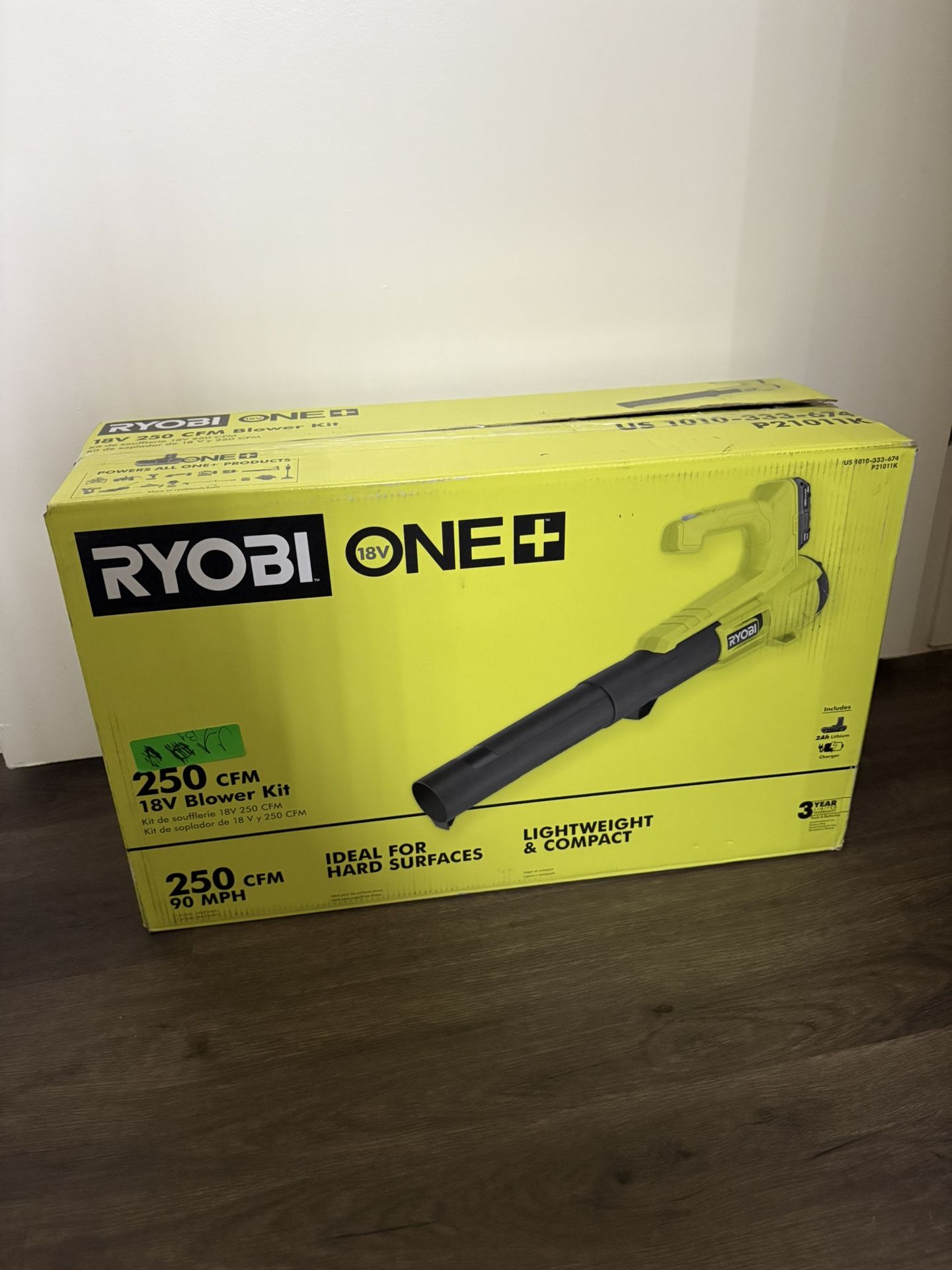 Ryobi 18V Leaf Blower Kit – Battery & Charger Included – Brand New