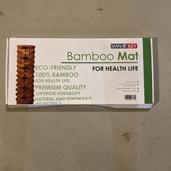 2 Brand New Bamboo Bathroom Mats 