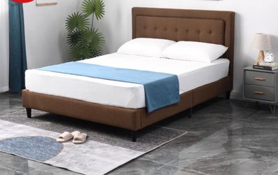 Fabric Queen size bed frame