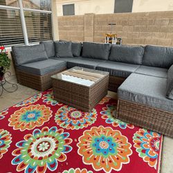 7 Piece Sectional  Outdoor Patio Furniture Set