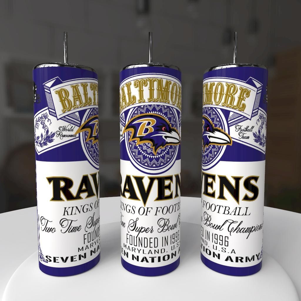 Baltimore Ravens Football Tumbler