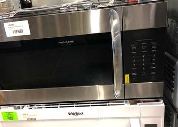 Brand New Frigidaire Gallery 1.5 cu. ft. Over the Range Convection Microwave in Smudge-Proof Stainless Steel 9SYMU