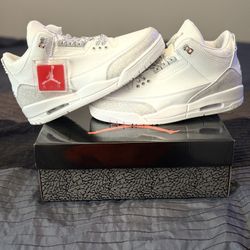 Jordan 3 Pure Money Metallic Silver 