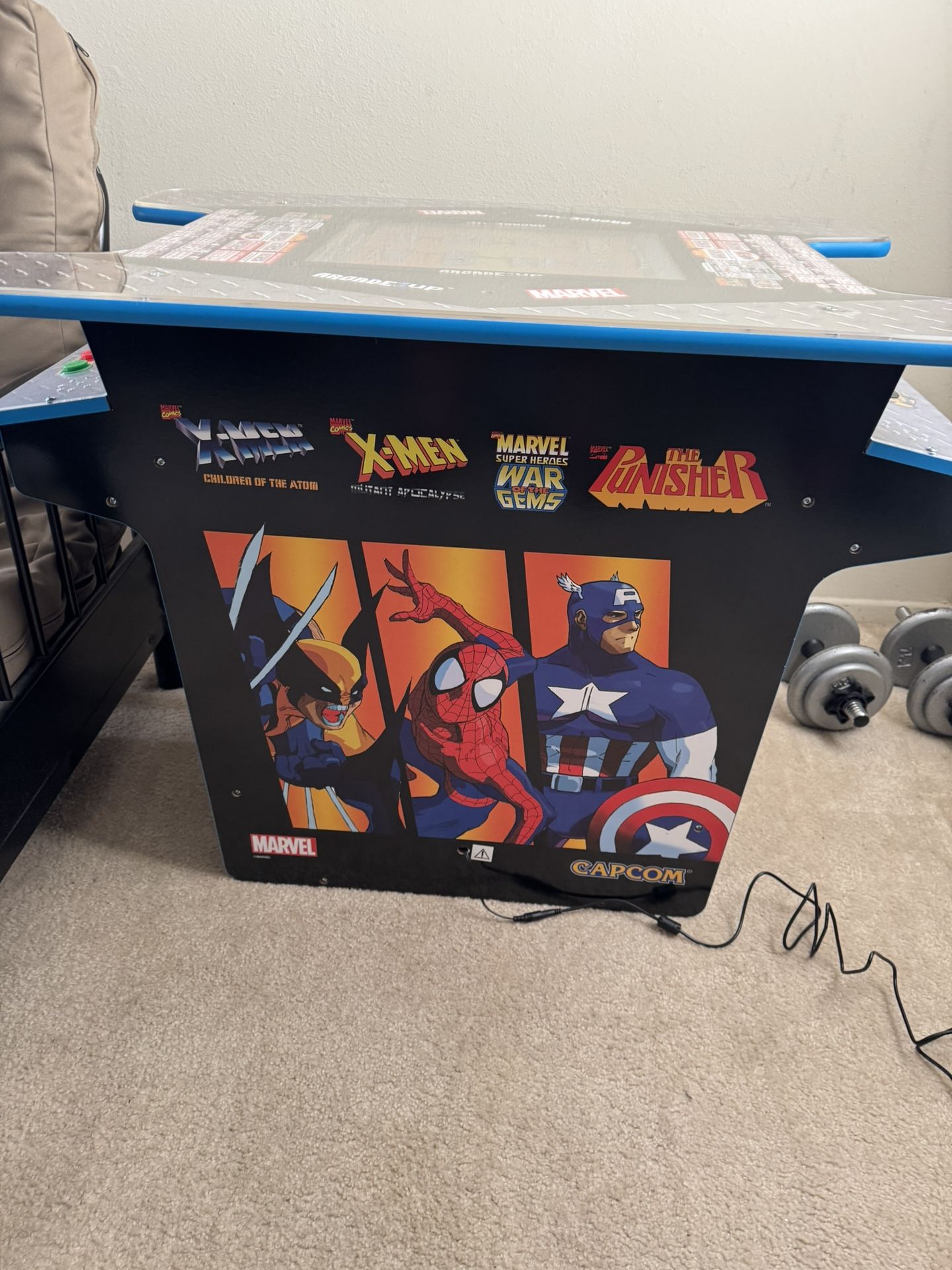 Arcade1up Marvel Vs Cap on Arcade Table